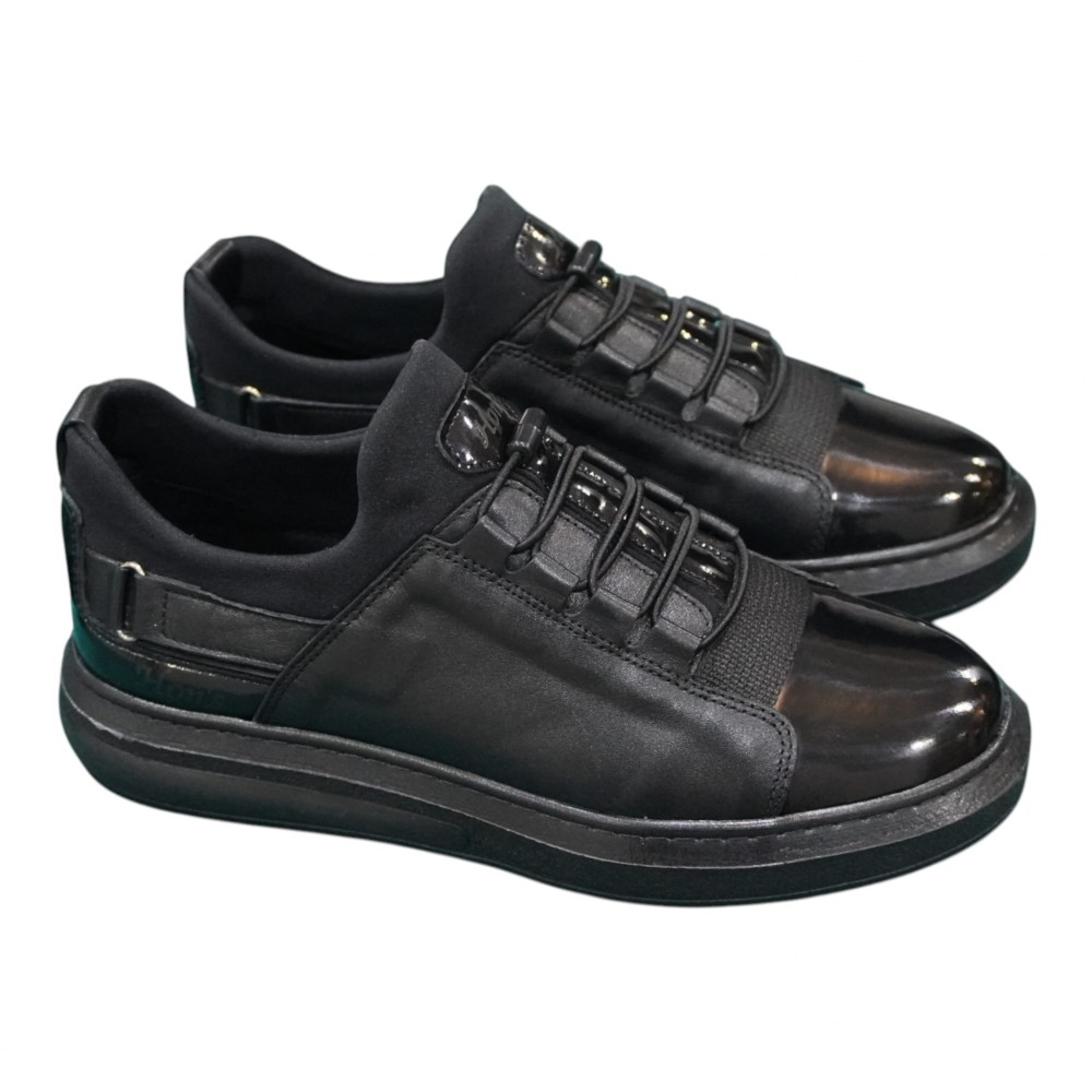 HON’S Nova Flex Lastik Bağcıklı Hakiki Deri Erkek Sneaker 2620